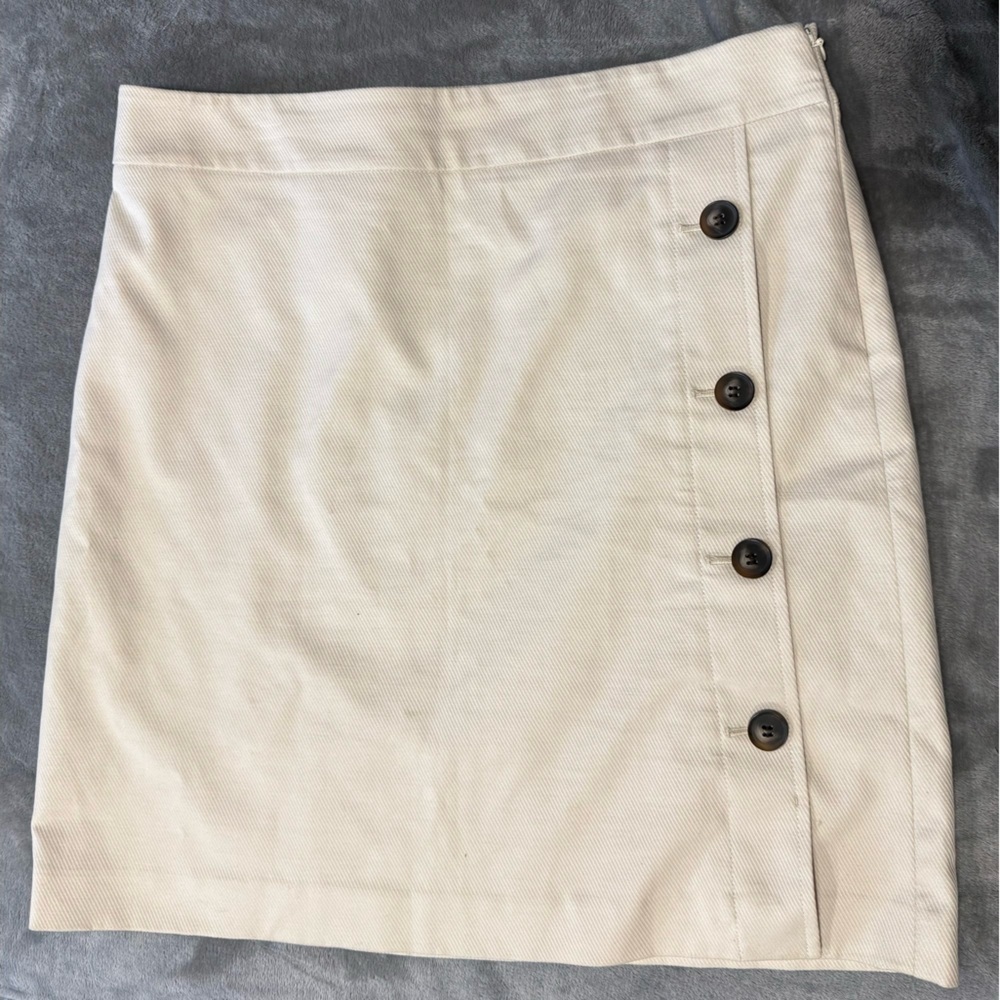 Ann Taylor Factory Button Skirt - Picture 2 of 5